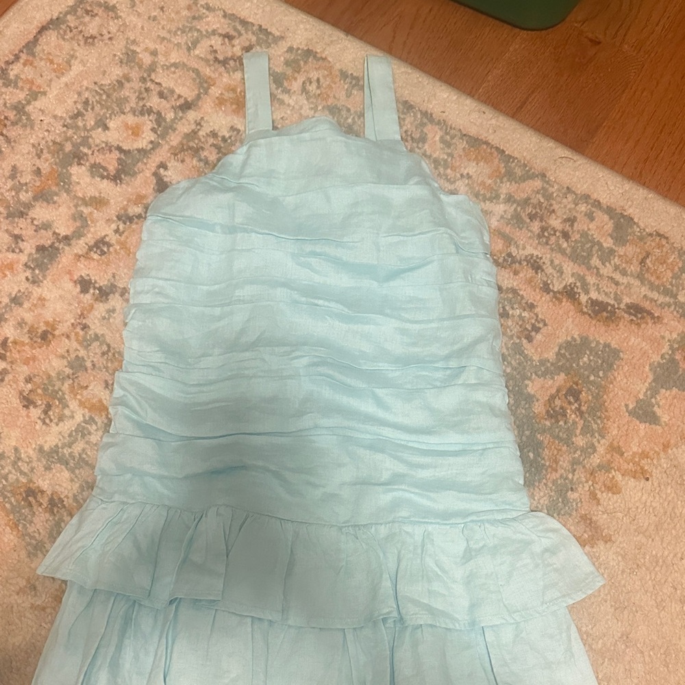 Janie and Jack Light Blue Formal Kids Dress